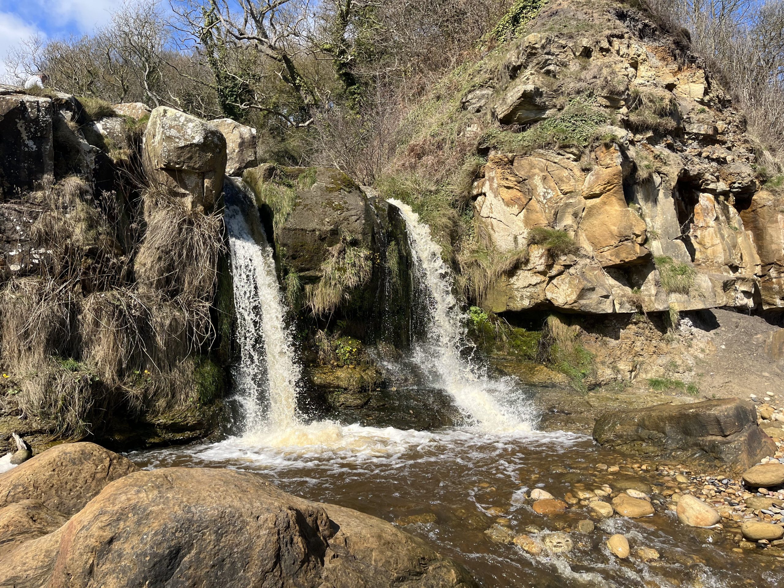 The Yorkshire Waterfall That Flows Onto The Beach Is A Hidden Gem