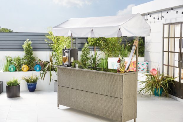 Aldi Is Launching Its Own New Rattan Tiki Garden Bar And It’s £100 Cheaper Than Asda