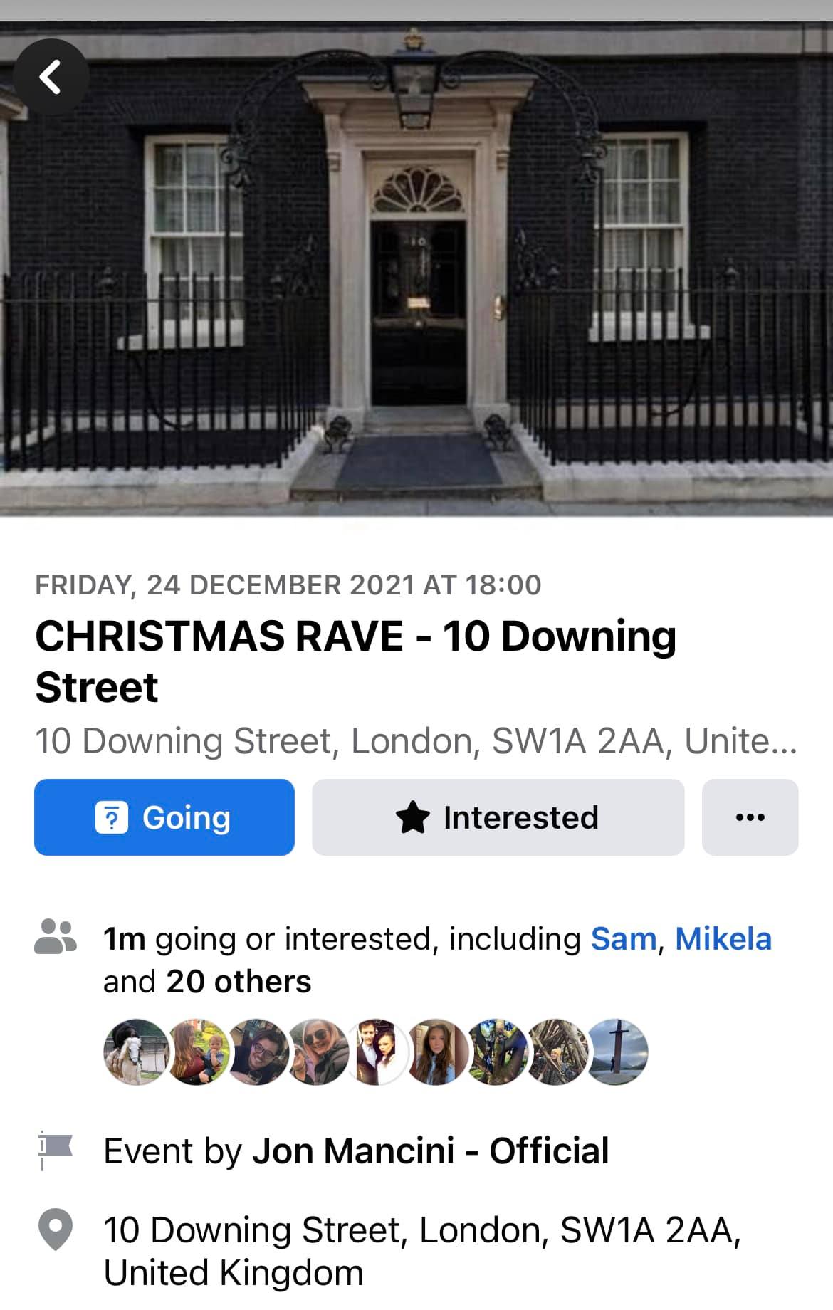 Over 1Million People Are Going To A 'Christmas Rave' At 10 Downing ...