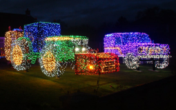 This Yorkshire Farmer Has Made A Giant Tractor Light Attraction Made Of Over 7,000 Lights