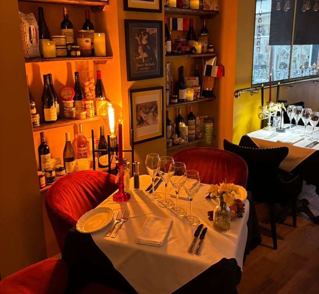 Interiors at Velveteen restaurant in Whitby. 