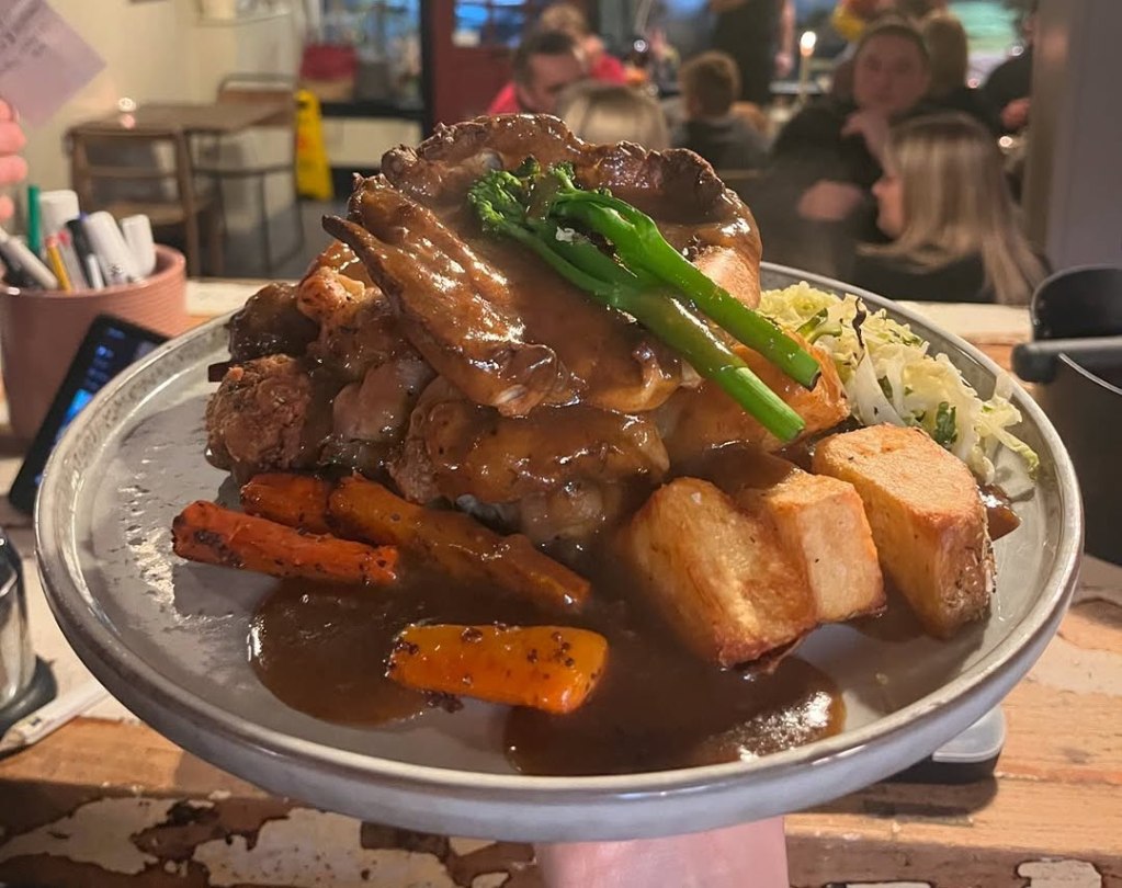 Homemade Sunday roast at Marla's in Hull. 