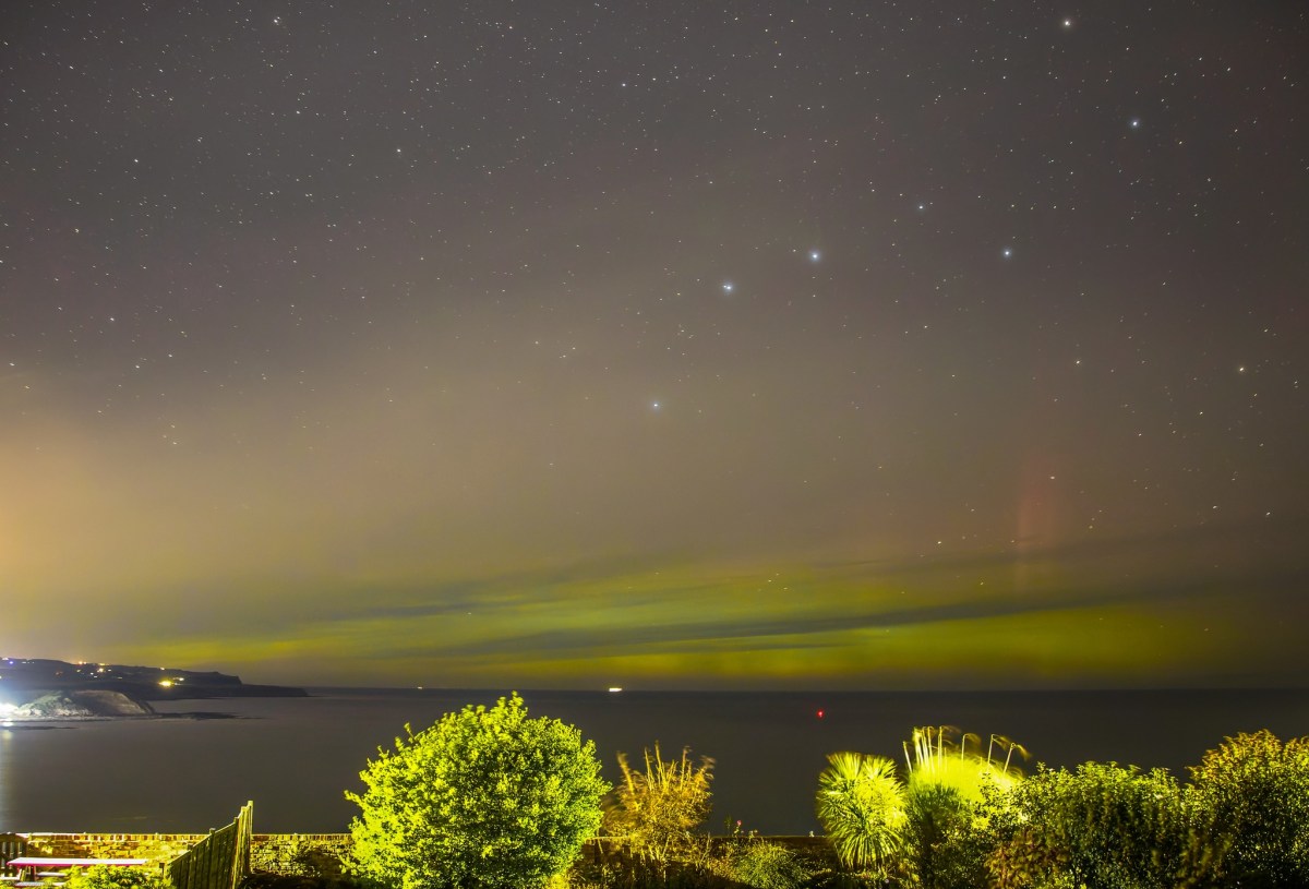 This Northern Lights Display Along The Yorkshire Coast Is 'One Of The