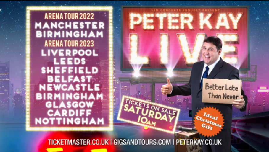 noel gallagher peter kay tour 2023