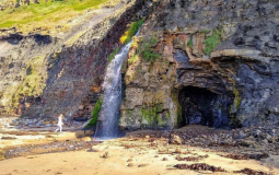 This Hidden Yorkshire Coast Waterfall That Flows Onto The Beach Is The Perfect Place To Explore
