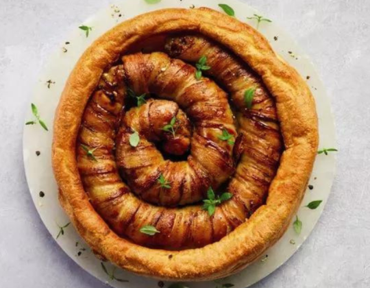 Aldi Has Launched A Yorkshire Pudding Stuffed With A Giant Two Foot Pig In Blanket For Christmas