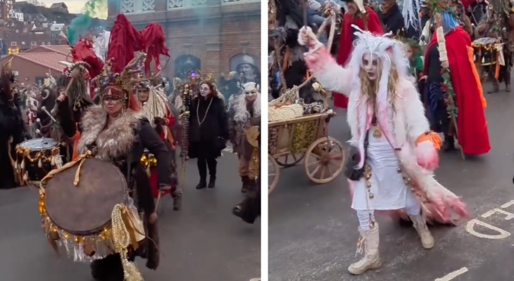 Watch As Hundreds Gathered To Enjoy Whitby Krampus Run This Weekend