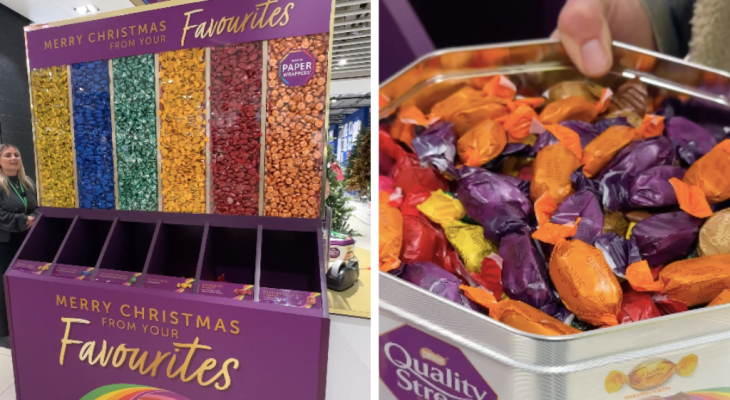 The Quality Street Pick ‘N’ Mix Station Has Returned To John Lewis Stores In Leeds