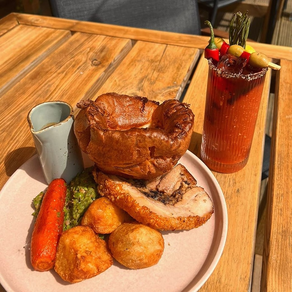 Sunday roast served at Three's A Crowd in Harrogate. 