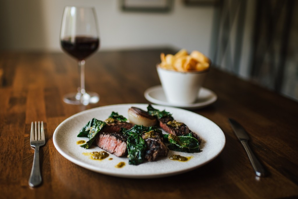 Food served at The Woodman Inn, Thunderbridge near Huddersfield. 