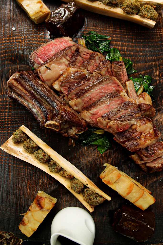 Big Beef sharing board at Highfield House, Driffield. 