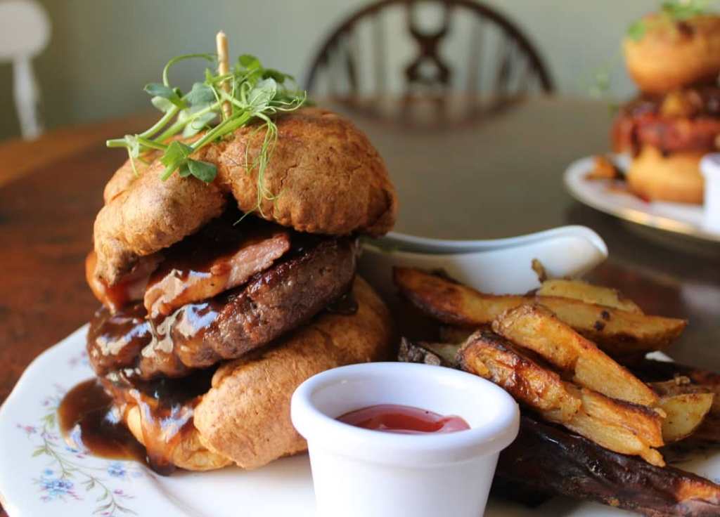 Yorkshire pudding burger at Wapentake, Leeds. 