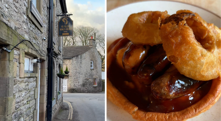 This Peak District Pub Serves Pick N’ Mix Sausage & Mash In Giant Yorkshire Pud