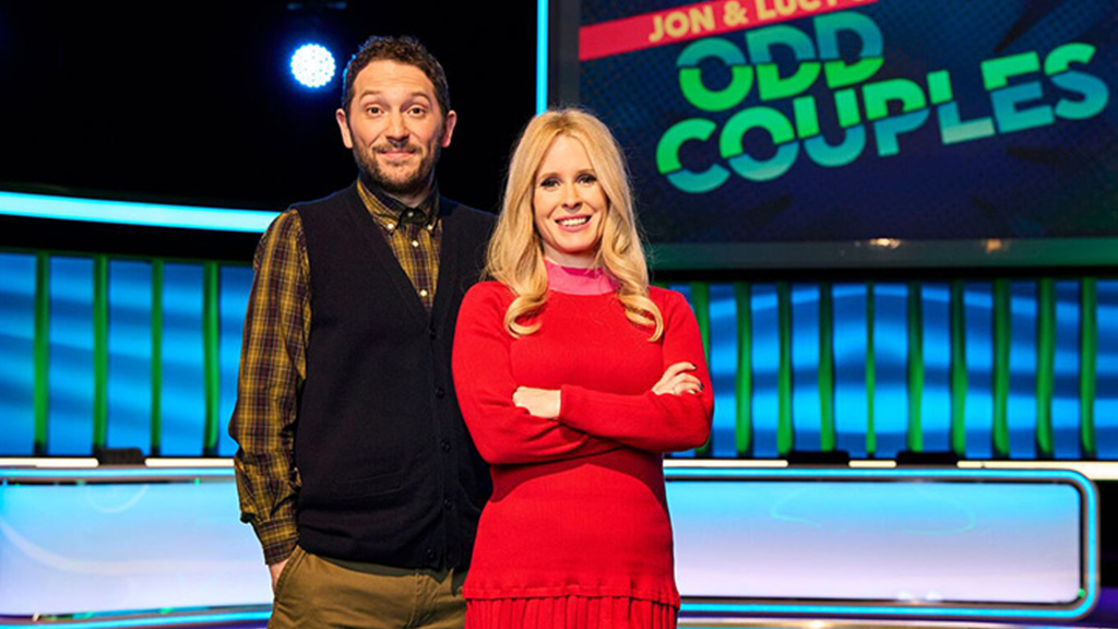 Jon Richardson and Lucy Beaumont on Channel 4's Odd Couples. 
