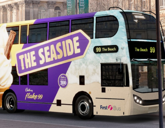 Cadbury Flake 99 Launches Free ’99’ Bus Taking West Yorkshire Families To Seaside