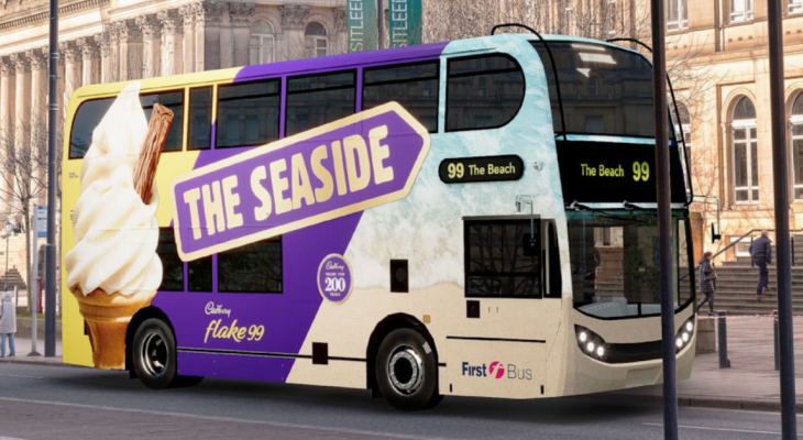Cadbury Flake 99 Launches Free ’99’ Bus Taking West Yorkshire Families To Seaside