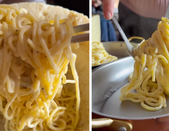 This Leeds Restaurant Makes Tasty Pasta In A Massive Wheel Of Cheese