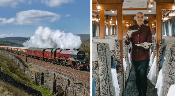 Britain’s Most Luxurious Train Makes Rare Visit To Yorkshire Station