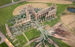Whitby Abbey Unveils Huge Art Installation The Size Of Four Olympic Swimming Pools