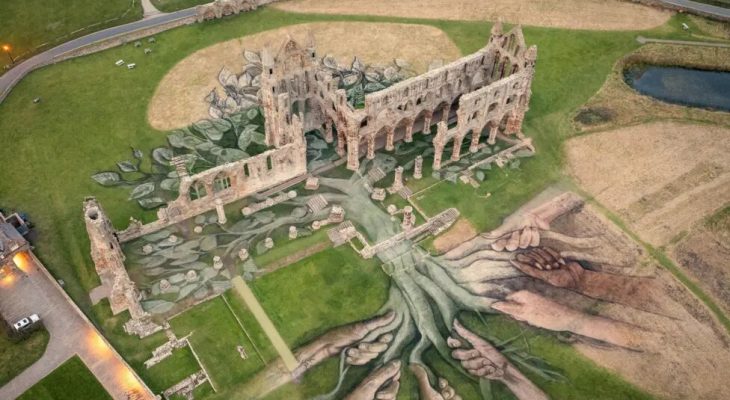 Whitby Abbey Unveils Huge Art Installation The Size Of Four Olympic Swimming Pools