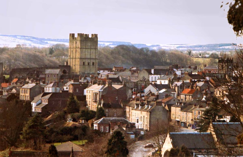 Richmond, North Yorkshire taken from above. 