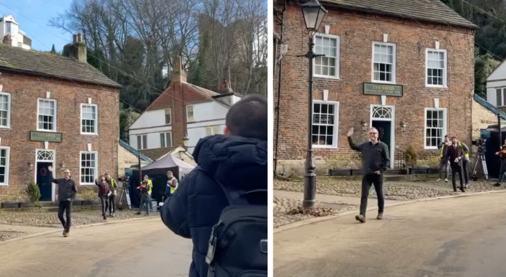 Hollywood Legend Spotted Filming Christmas Film In North Yorkshire Town