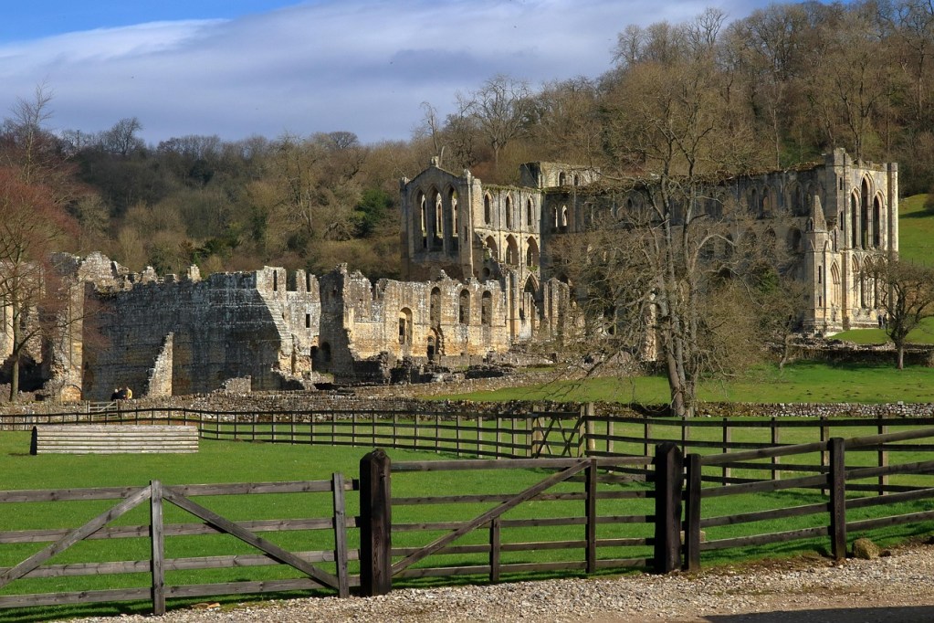 Rievaulx Abbey, in the North York Moors National Park, Yorkshire.
