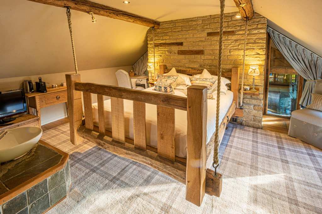 A bedroom at The Star Inn at Harome.