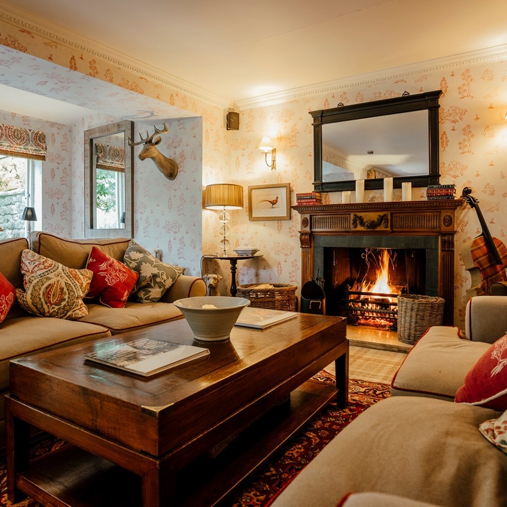 Interiors of one of the cottages at The Pheasant, Yorkshire.
